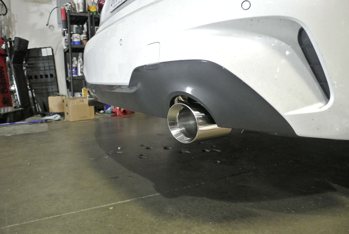 FR SPORT Megan Racing Supremo Axle Back Exhaust System for 2019 BMW 3-Series G20 RWD - T304...