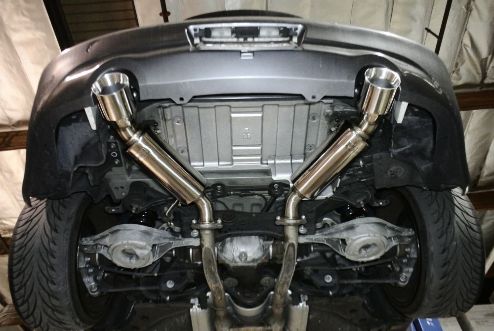 FR SPORT Megan Racing Exhaust Back for Infiniti G37 Coupe 08-11 Dual Canister RWD Only - View 9