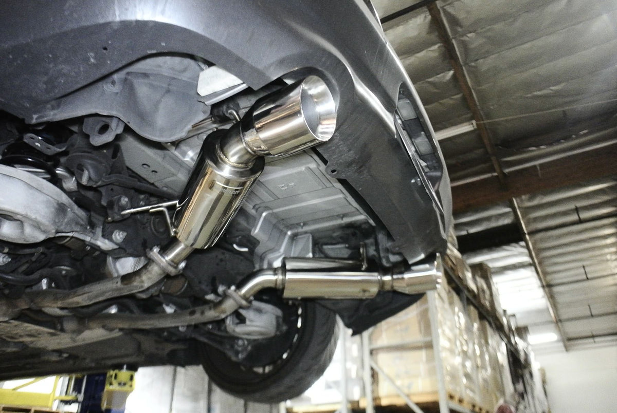FR SPORT Megan Racing Exhaust Back for Infiniti G37 Coupe 08-11 Dual Canister RWD Only - View 5