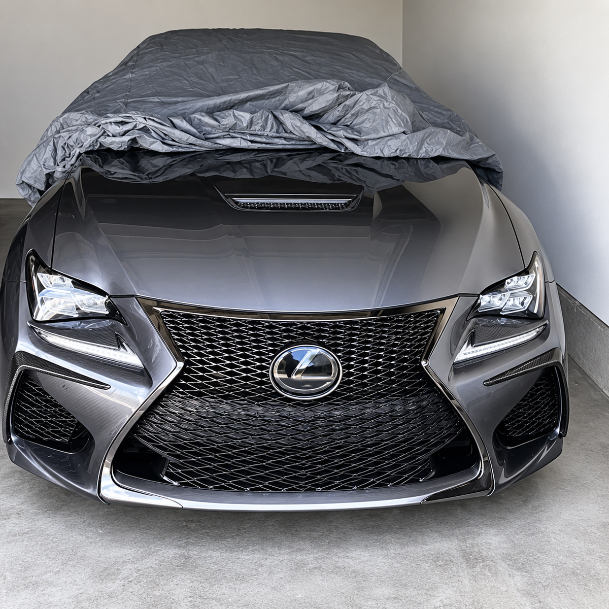 Carbon Fiber Front Bumper Garnish Air Vent Fang Trim Cover for Lexus RC F