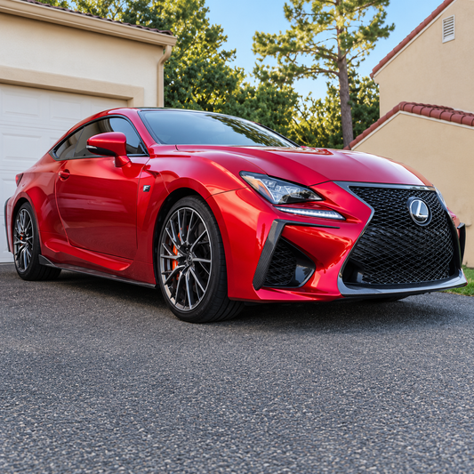Carbon Fiber Front Bumper Garnish Air Vent Fang Trim Cover for Lexus RC F
