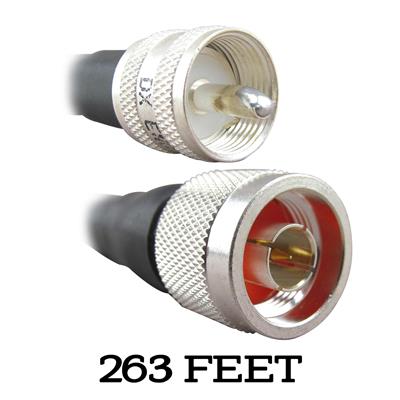 DX Engineering 400MAX Type-N to PL-259 Low-Loss 50-ohm Coaxial Adapter Cable Assemblies - DXE400MAXNXC263