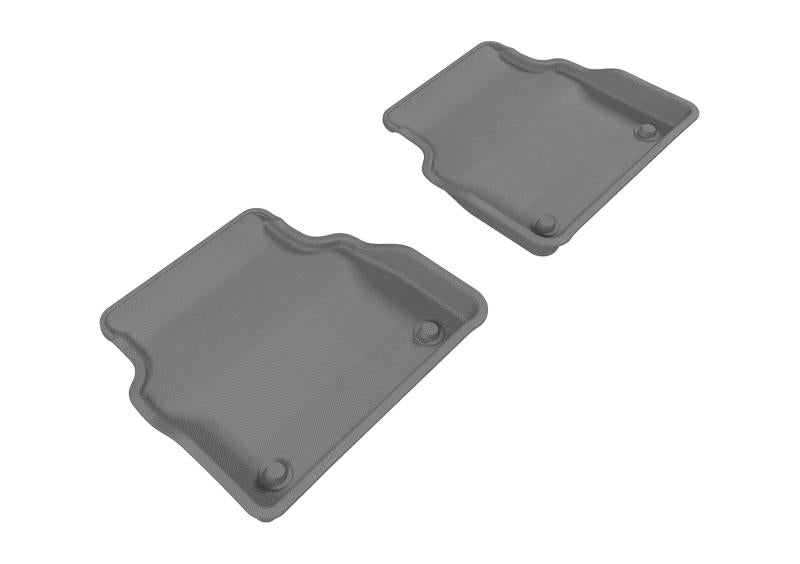 3D MAXpider 2011-2017 Audi A8 Kagu 2nd Row Floormats - Gray L1AD03121501