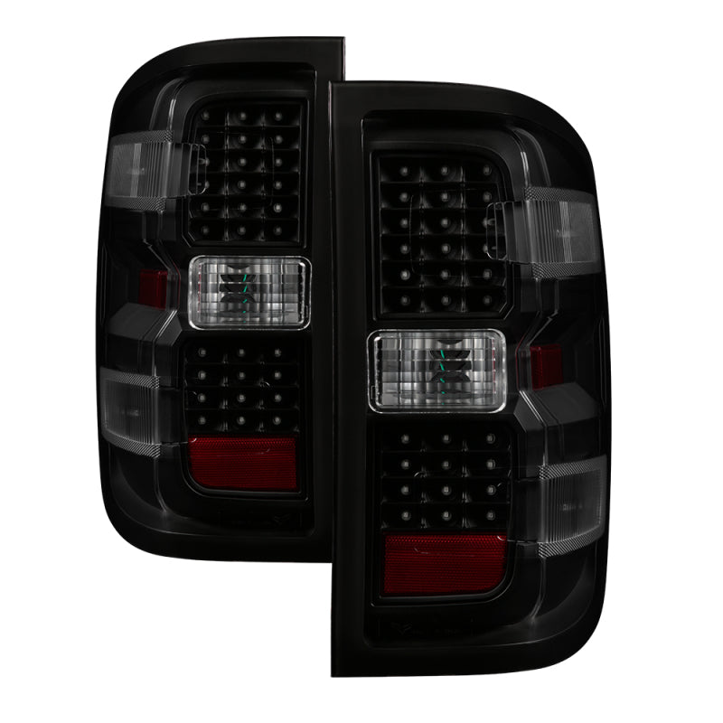 SPYDER xTune Chevy 1500 14-16 / Silverado 2500HD/3500HD LED Tail Lights - Black Smoked ALT-JH-CS14-LED-BSM 9036552