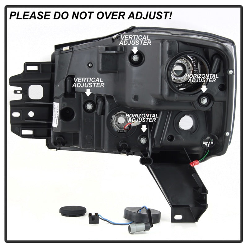 Spyder 04-15 Nissan Titan / 04-07 Nissan Armada V2 Projector Headlights - Chrome PRO-YD-NTI04-DRL-C 5085498