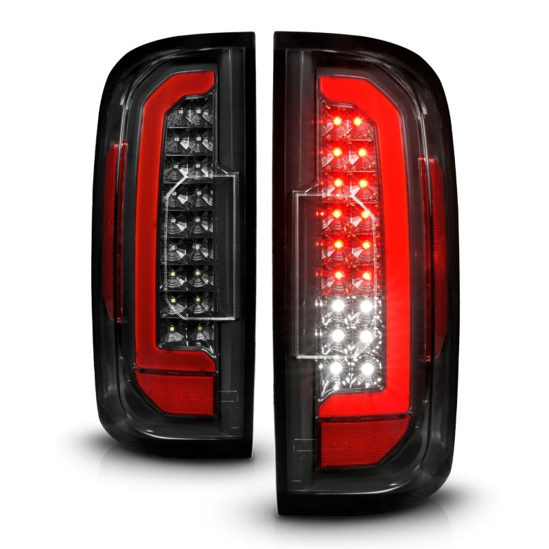 FR SPORT ANZO 15-21 GMC Canyon Full LED Taillights w/ Red Lightbar Black Housing/Clear Lens...
