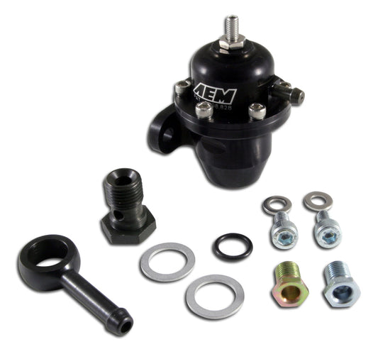 FR SPORT AEM Electronics Fuel Pressure Regulator Black Honda Acura