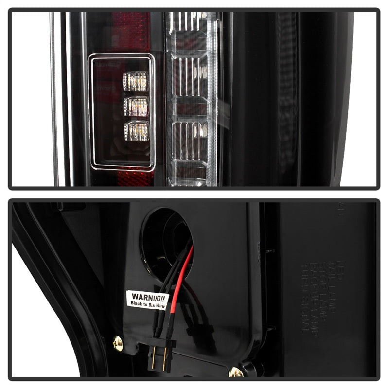 FR SPORT Spyder 17-18 Ford F-250 Super Duty (Excl LED Models) LED Tail Lights - Black...