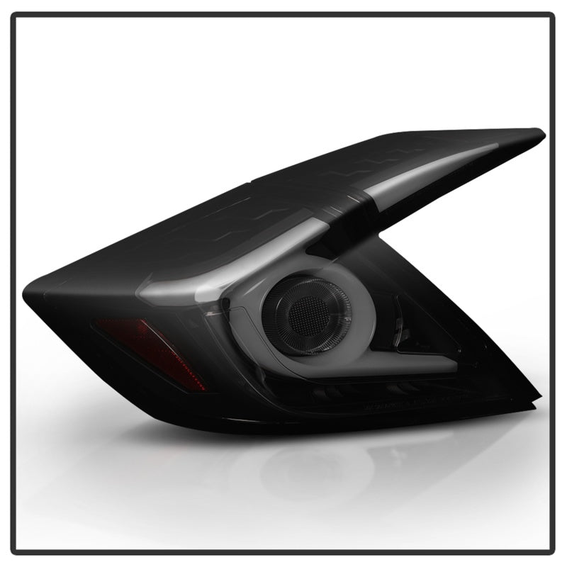 FR SPORT Spyder 16-18 Honda Civic 4 Door Light Bar LED Tail Lights - Black Smoke...