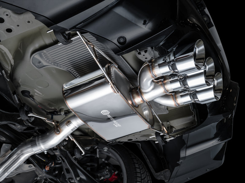 AWE Tuning 2024 Acura Integra Type S DE5 FWD Touring Edition Exhaust w/ Triple Chrome Silver Tips 3015-52335