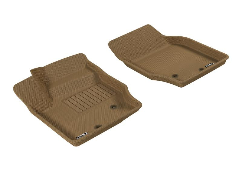 3D MAXpider 2003-2014 Volvo XC90 Kagu 1st Row Floormat - Tan L1VV00411502