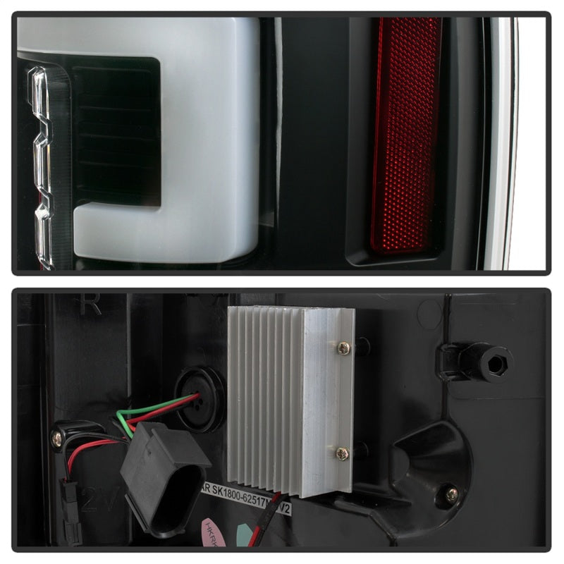FR SPORT Spyder 17-18 Ford F-250 Super Duty (Excl LED Models) LED Tail Lights - Black...