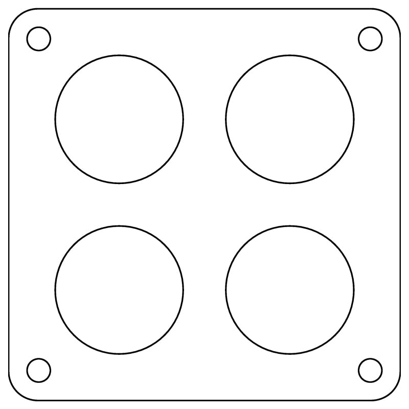 Cometic Gasket Cometic Holley Dominator 4-Hole .060in Fiber Carburetor Gasket - 2.00in Holes C15314FC
