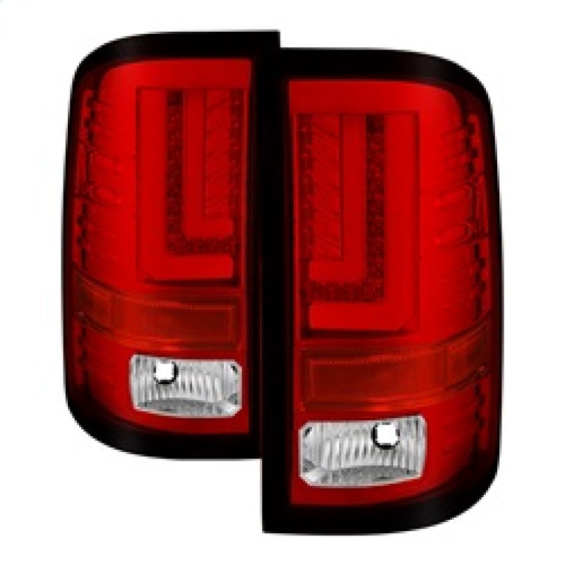 Spyder GMC Sierra 2016-2017 Light Bar LED Tail Lights - Red Clear ALT-YD-GS16-LED-RC 5083807