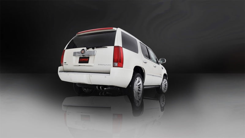 Corsa 11-14 GMC Yukon 6.2L V8 3in Cat-Back Single Side w Twin 4in Black Pro-Series Tips 14882BLK