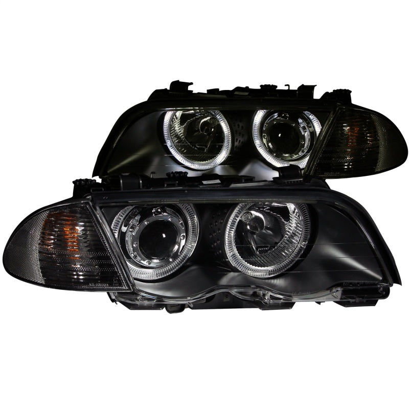 Anzo 1999-2001 BMW 3 Series E46 Projector Headlights w/ Halo Black (CCFL)