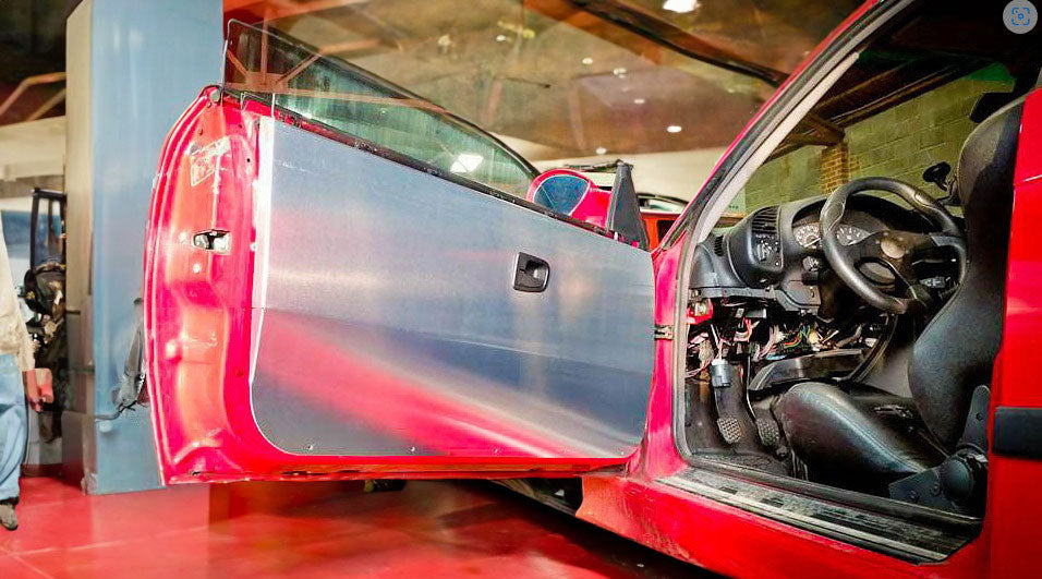 STRATEC SYSTEMS BMW E36 Coupe M3 325is 318is Aluminum Door Panels Skins Race Track Car Cards