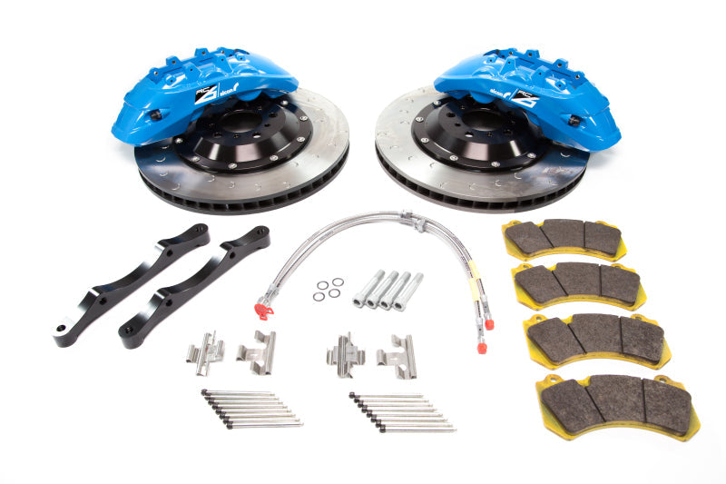 FR SPORT Alcon 2009+ Nissan GT-R R35 412x36mm Rotor Sky Blue 6 Piston Caliper RC6 Front Axle Kit...