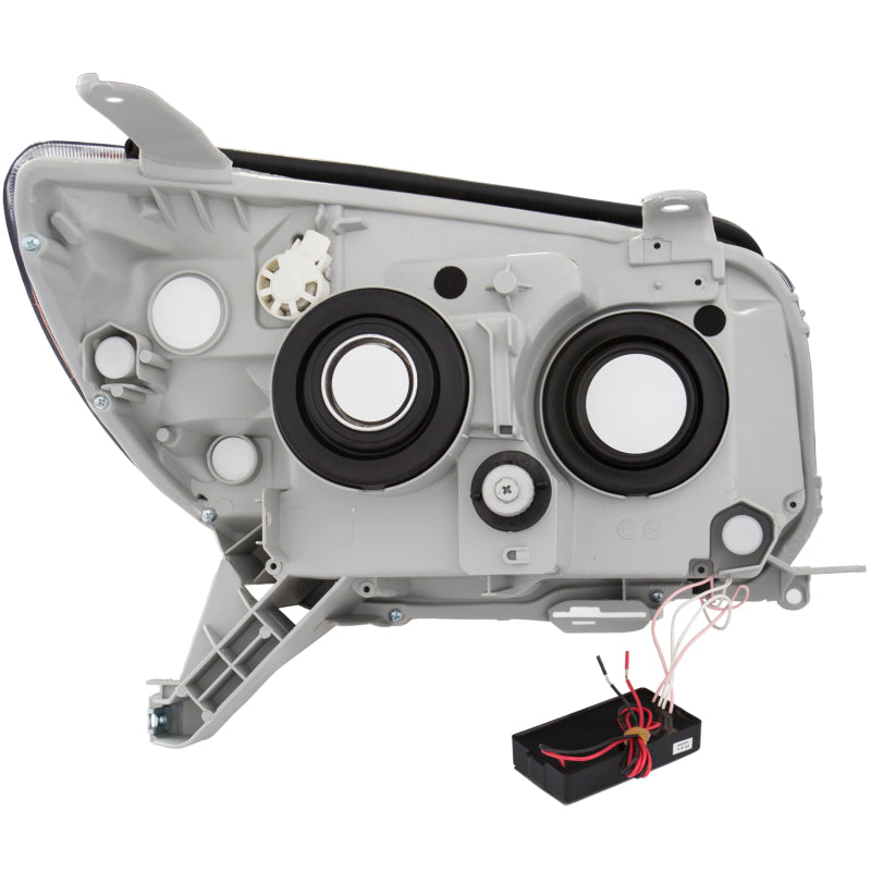 Anzo 2006-2009 Toyota 4Runner Projector Headlights w/ Halo Black