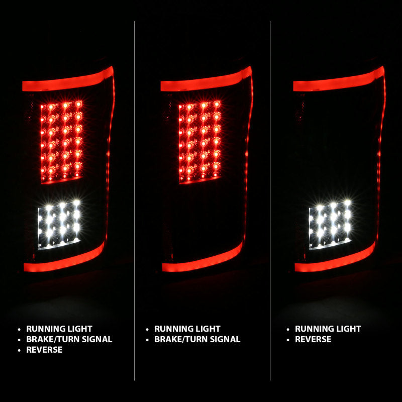 Anzo Ford F-150 15-17 L.E.D Tail Lights G2 Black