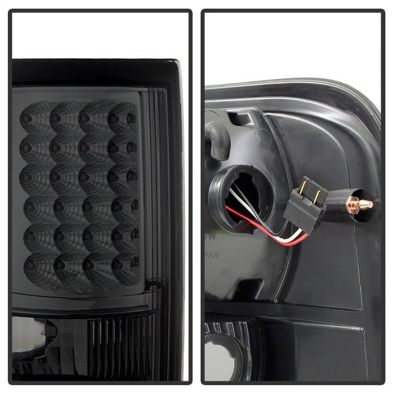 FR SPORT SPYDER Xtune Ford F150 Styleside 04-08 (Not Fit Heritage & SVT) LED Tail Lights Smoke...