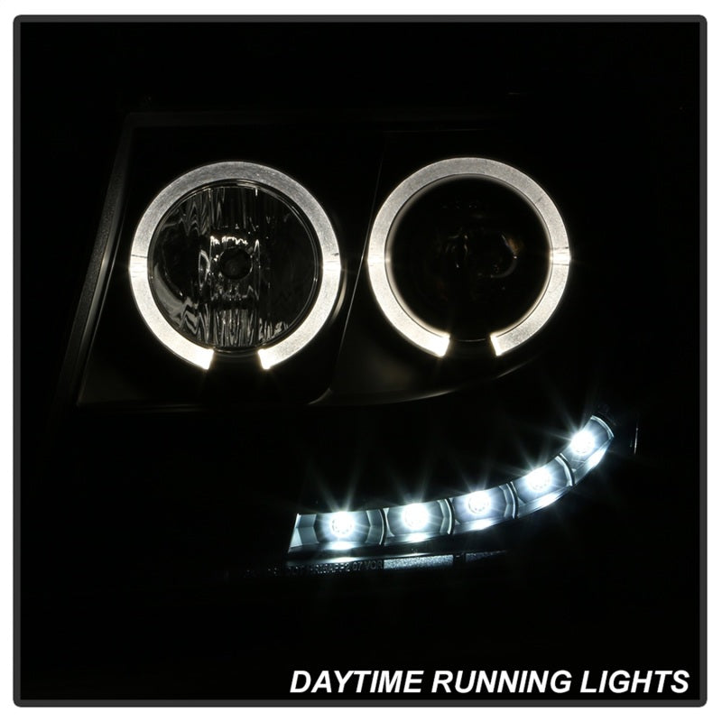 FR SPORT Spyder Chevy Suburban 1500 07-14 Projector Headlights LED Halo LED All Black...