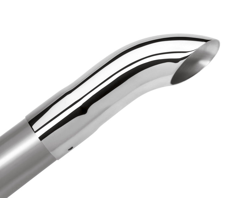 FR SPORT Borla Universal Polished Tip Single Round Turndown/Turnout (inlet 2 1/4in. Outlet 2...