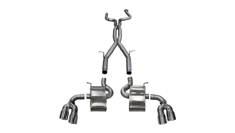 Corsa Performance 16-19 Chevrolet Camaro SS, ZL1 2.75" Dual Rear Exit Catback Exhaust