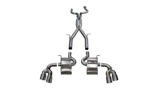 FR SPORT Corsa Performance 16-19 Chevrolet Camaro SS, ZL1 2.75" Dual Rear Exit Catback Exhaust