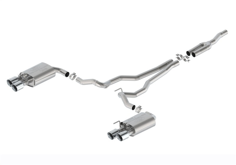 Ford Racing 2024 Mustang 2.3L Extreme Active Cat-Back Exhaust System Chrome Tips M-5200-M2EC