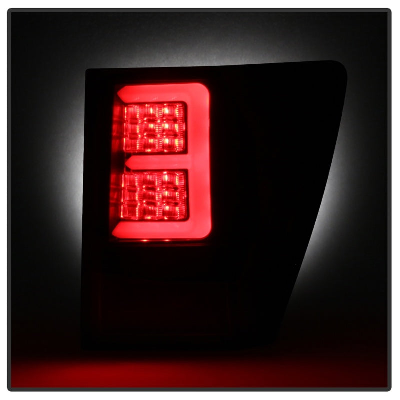 FR SPORT Spyder 07-10 Jeep Grand Cherokee Light Bar LED Tail Lights - Black ALT-YD-JGC07V2-LB-BK...