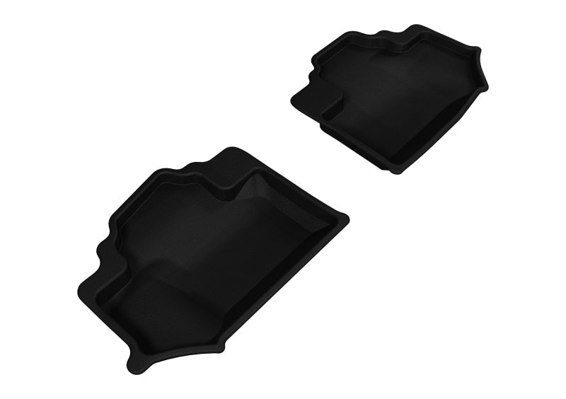 3D MAXpider 2014-2018 Jeep Wrangler JK 2-Door Kagu 2nd Row Floormats - Black L1JP01221509