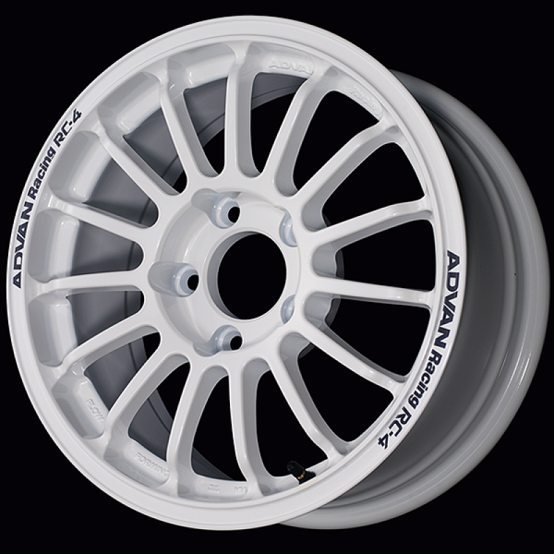 Advan RC-4 15x6.5 / +38 Offset / 4x100 / 63mm Bore / Rally White YAU5D38AW
