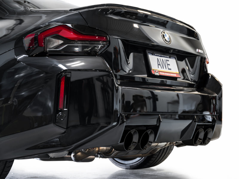 AWE Tuning 23-24 BMW G87 M2 Track Edition Exhaust - Diamond Black Tips 3020-43487