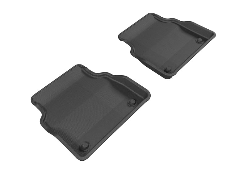 3D MAXpider 2011-2017 Audi A8 Kagu 2nd Row Floormats - Black L1AD03121509