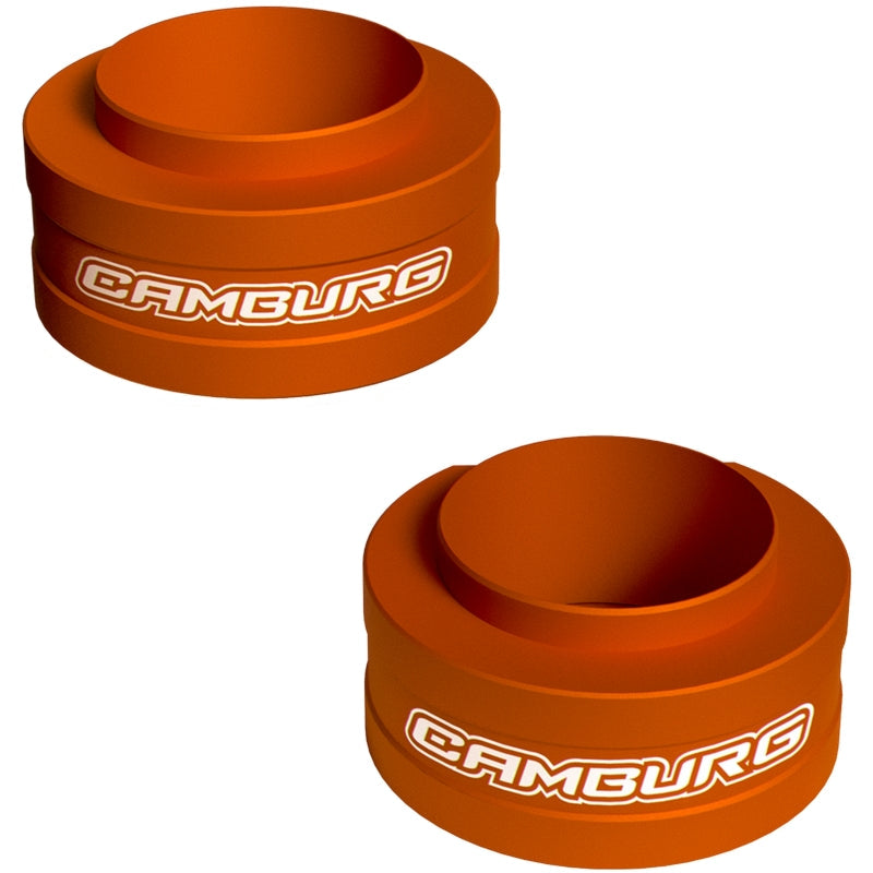 Camburg 2024+ Ford Ranger Raptor 2.5in Front Spring Preload Spacer Kit (Fox Orange) CAM-110306-ORG