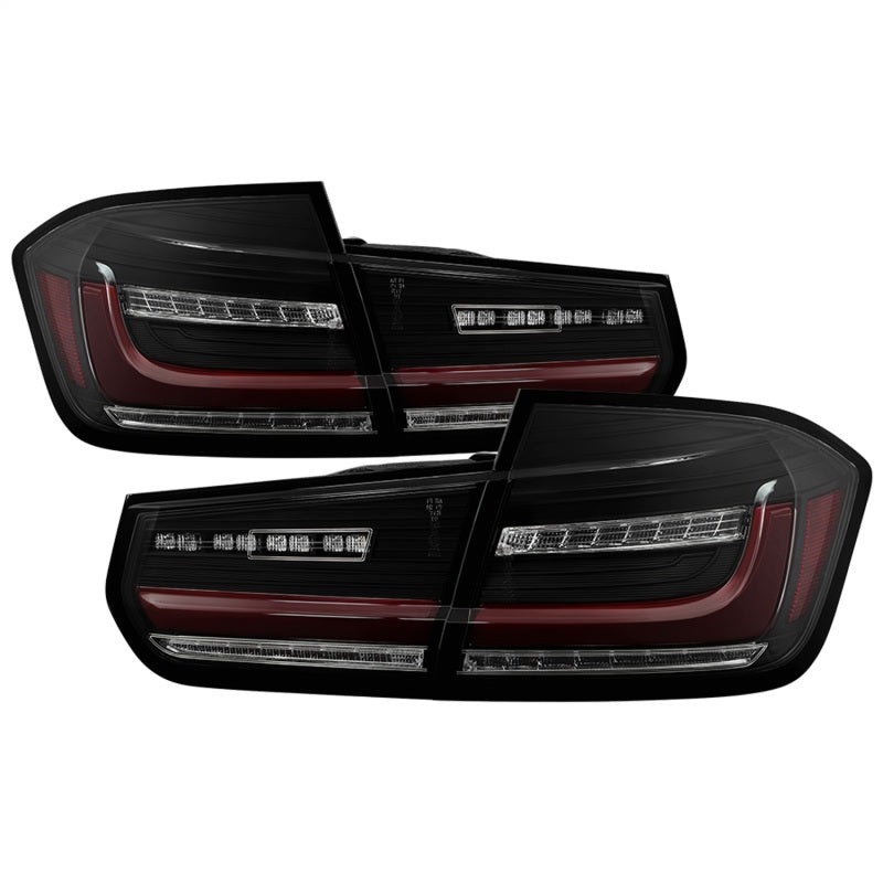 FR SPORT Spyder BMW 3 Series F30 2012-2018 Full LED Tail Lights (ALT-YD-BMWF3012-SEQ-BSM) - Black...