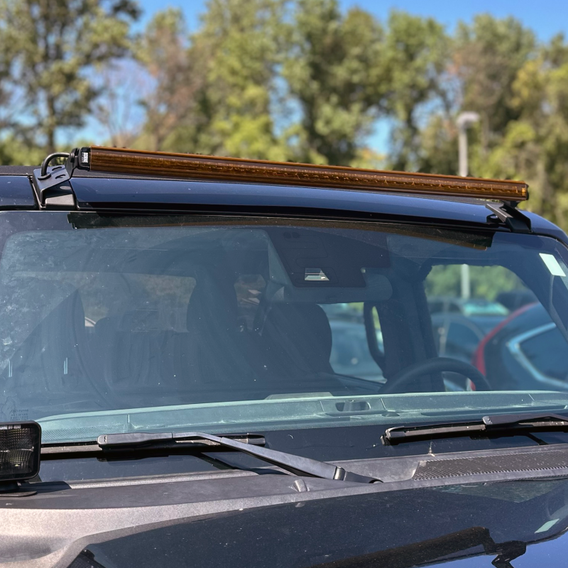 Borne Off-Road Light Bar Cover Single Row 50in Amber BNLT-COV-SS50YL