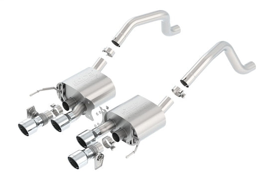 FR SPORT Borla 15 Chevy Corvette C7 ZO6 6.2L w/o AFM w/ NPP ATAK Quad RD RL IC Tips Center Rear...