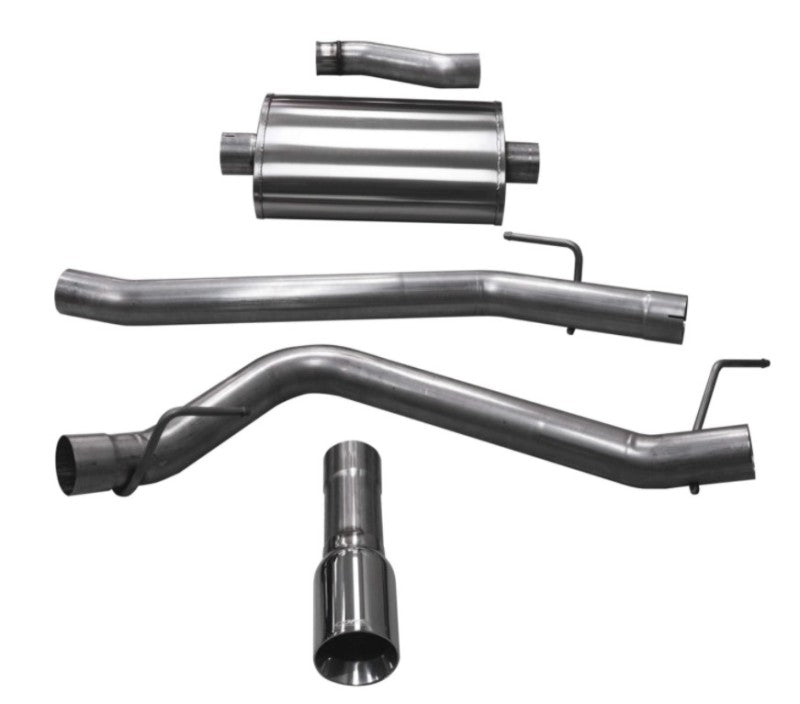 FR SPORT Corsa 2020 Jeep Gladiator JT 3.6L, Single Side Exit Cat-Back Exhaust w/ Single 4in...
