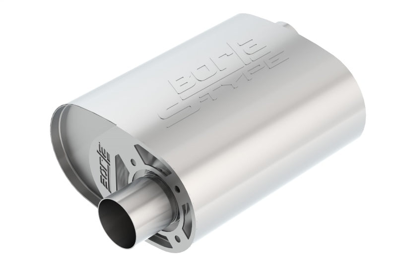 FR SPORT Borla CrateMuffler Ford Coyote 2.5 inch Offset/Offset 12in x 6in x 10.34in S-Type Oval...