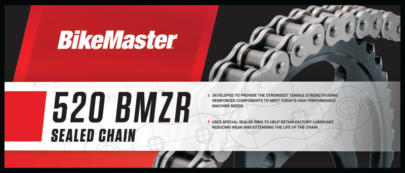 BikeMaster 520x120 BMZR Z-Ring Chain - Black/Chrome 197401
