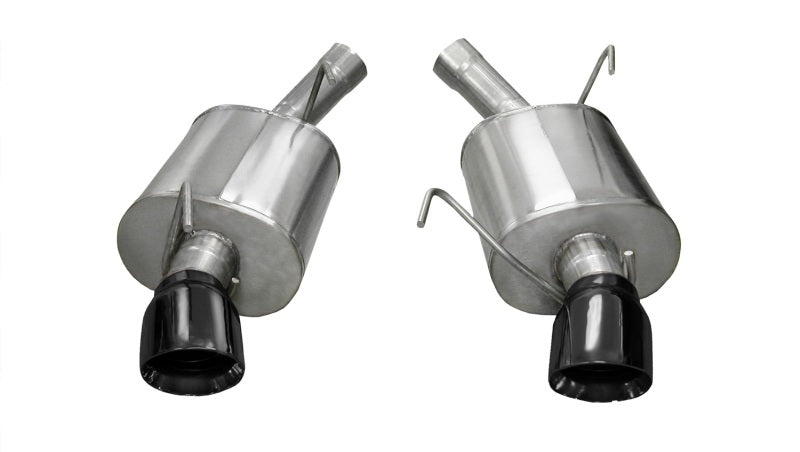 Corsa Performance 05-10 Ford Mustang Shelby GT500 5.4L V8 Black Sport Axle-Back Exhaust