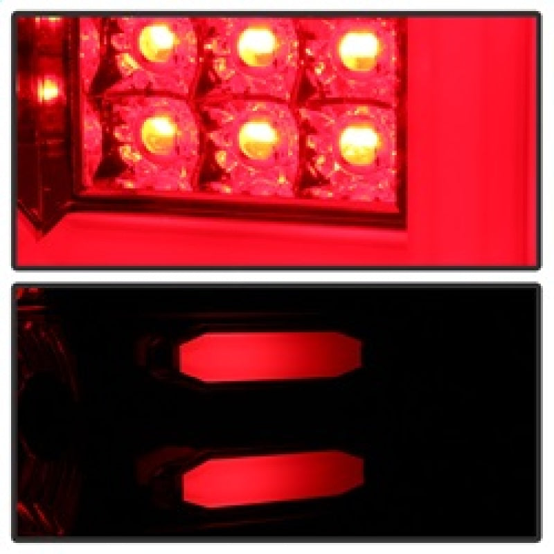 Spyder Chevy Silverado 2016-2017 Light Bar LED Tail Lights - Red Clear ALT-YD-CS16-LED-RC 5083753