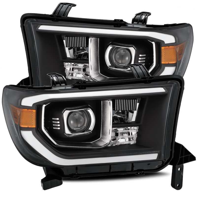 FR SPORT AlphaRex 07-13 Toyota Tundra PRO-Series Projector Headlights Plank Style Black...