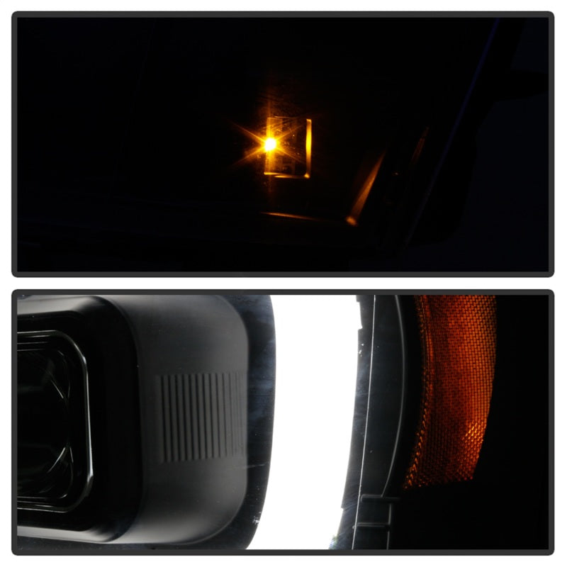 FR SPORT Spyder Chevy Suburban 1500/2500 07-14 Tahoe 07-14 LED Headlights Black...