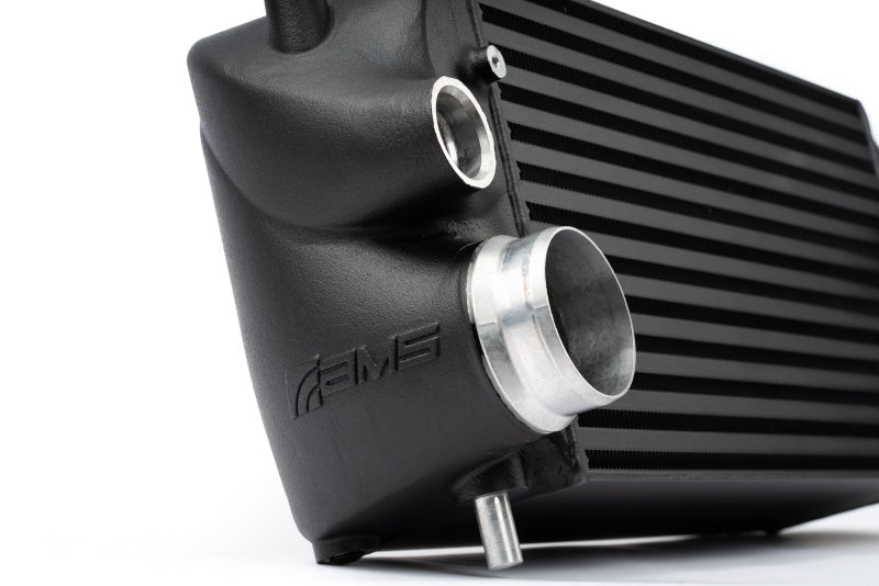 AAUSA AMS Performance 2015+ Ford F-150 & Raptor 2.7L/3.5L EcoBoost Stock Loc. Intercooler (Black w/ Logo)