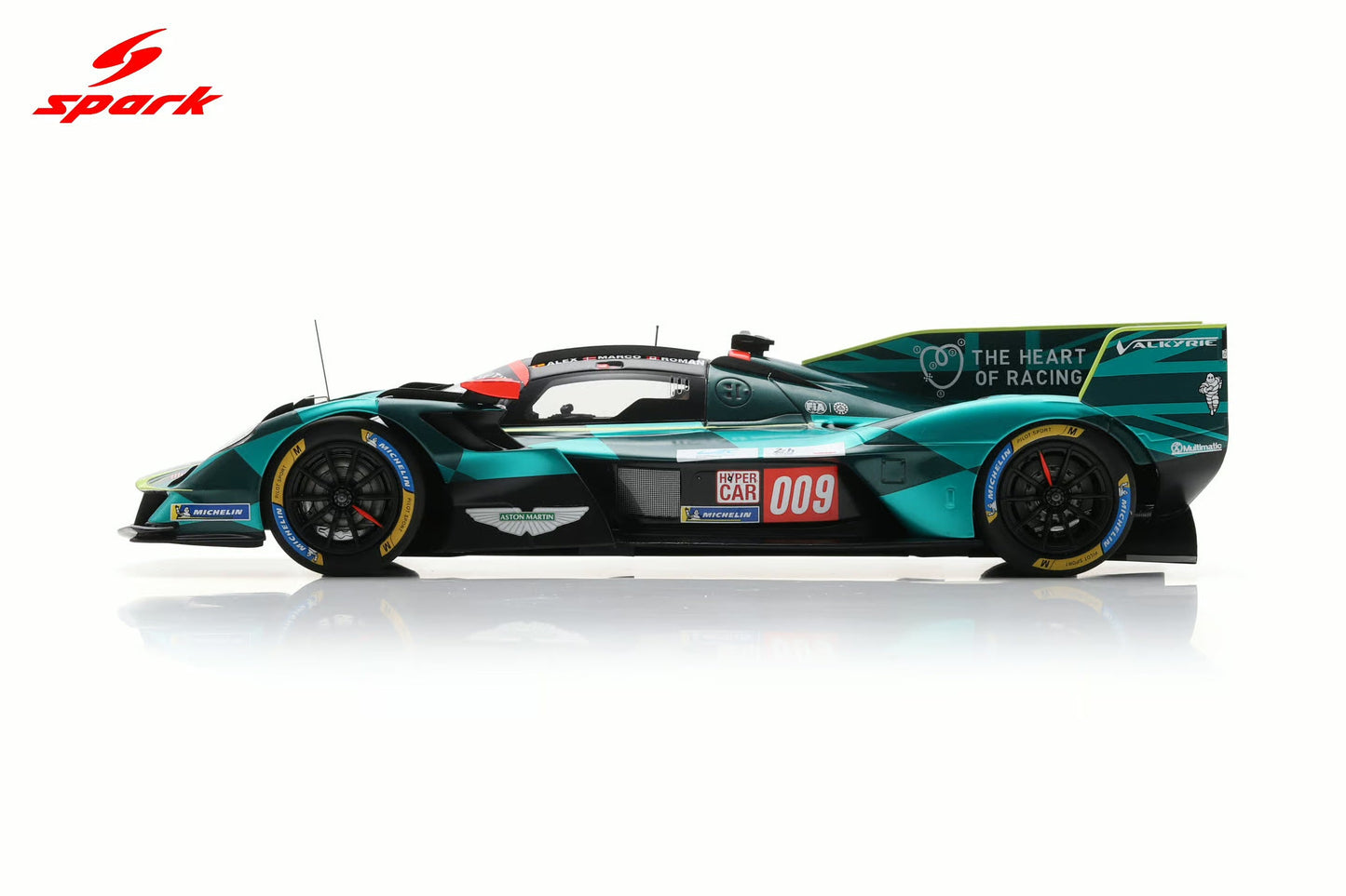 Spark-Model Aston Martin Valkyrie #009 Thor Team 24hr Le Mans 2025 Green 1:18