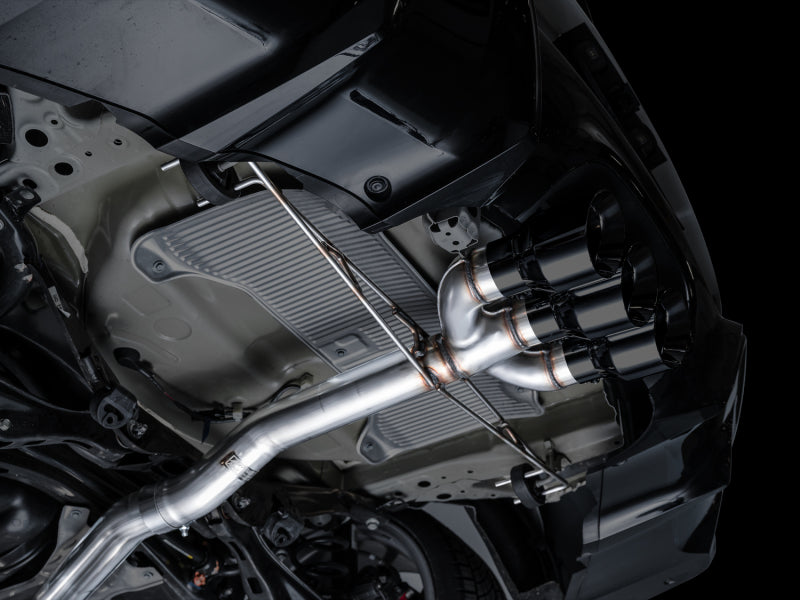 AWE Tuning 2024 Acura Integra Type S DE5 FWD Track Edition Exhaust w/ Triple Diamond Black Tips 3020-53335