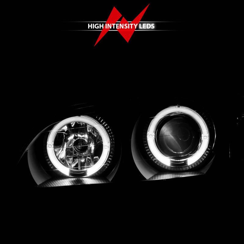 Anzo 2000-2004 Infiniti I30 Projector Headlights w/ Halo Black